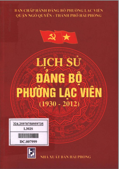 LỊCH SỬ ĐẢNG BỘ PHƯỜNG LẠC VIÊN 1930 - 2012(BẢN GỐC)